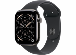 Apple Watch Series 11 (Titan Schiefer, Titangehäuse, 42 mm, Sportarmband steingrau S/M, Cellular)