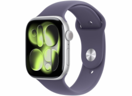 Apple Watch Series 11 (silber, Aluminium, 46 mm, Sportarmband nebelviolett S/M)