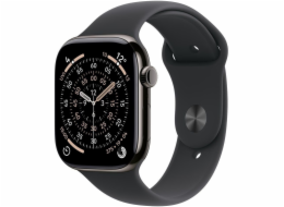 Apple Watch Series 11 (schwarz (glänzend), Aluminium, 42 mm, Sportarmband schwarz M/L)