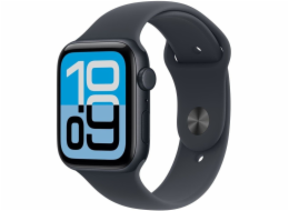 Apple Watch SE 3 (schwarz, Aluminium, 44 mm, Sportarmband mitternacht S/M)