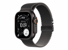 Apple Černý titanový milánský náramek pro pouzdro o průměru 49 mm - velikost S