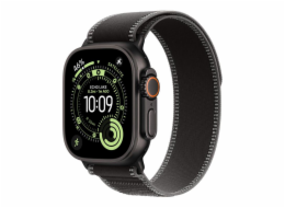 Apple Černý/uhlový řemínek Trail Band pro pouzdro 49 mm - velikost S/M - černé titanové komponenty
