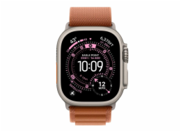 Apple Řemínek z alpské terakoty pro pouzdro o průměru 49 mm - velikost S - prvky z přírodního titanu