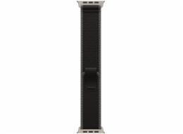 Apple Černý/uhlový řemínek Trail Band pro pouzdro 49 mm - velikost S/M - komponenty z přírodního titanu