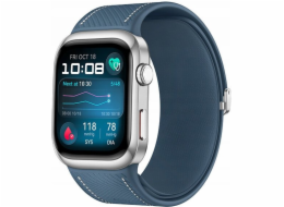 Huawei Watch D2 (Luca-B29) (silber, blaues Kunstleder-Armband)