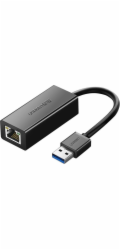 Ugreen USB adaptér Ugreen CR111 síťový adaptér USB 3.0 na RJ45, gigabitový Ethernet (černý)
