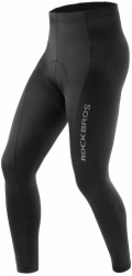 RockBros Dlouhé prodyšné cyklistické kalhoty s XL vložkou - černé Dlouhé prodyšné cyklistické kalhoty s XL vložkou - černé