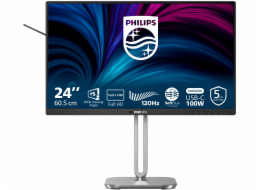 Philips LCD 24B2U4301 23,8" IPS/1920x1080@120Hz/4ms/300cd/HDMI/DP/4xUSB/USB-C dock/RJ45/Repro/Pivot/HAS/VESA