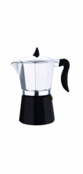 Konvice na espresso 6 šálků černá/stříbrná RB-3201