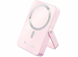 Verbatim Charge 'n' Go Magnetic Wireless Powerbank se stojánkem 10000mAh USB-C PD 3.0 růžová