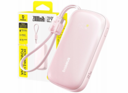 Baseus Powerbanka EnerFill FC21 Qpow 20000mAh 22,5W s displejem a kabelem v balení - růžová