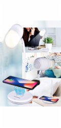 Stolní lampa LED s bezdrátovou nabíječkou na mobil 3v1 ED-247254
