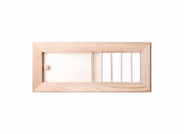 Saunový větrací gril FLAMMIFERA, 35 x 15 cm