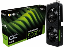 Palit Grafická karta GeForce RTX 5060 TI DUAL OC 8GB GDDR7 128bit 3DP/HDMI