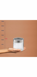 Dóza na potraviny Kara sklo transparentní 12,0cm 11,0cm 0,8l KL-15294