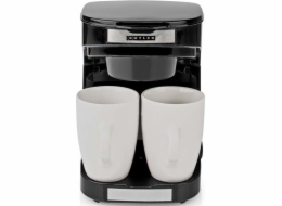 NEDIS Butler kávovar/ na dva šálky/ kapacita 0,25 l/ automatické vypnutí/ černý