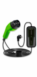 Qoltec Mobilní nabíječka pro elektromobily (EV) s regulací 2 v 1 Typ 2 | 3,5 kW | 230 V | LCD | Přenosná | 4 m