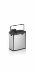 Odpadkový koš na bio odpad Plata nerez matná stříbrná 20,5x13,0x21,0cm 2,1l KL-12129