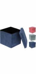 Taburet s úložným prostorem 38 x 38 x 38 cm růžová KO-170490550ruzo