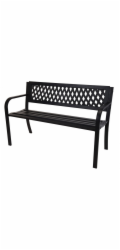 Zahradní lavice ocelová 119 x 50 x 75 cm KO-YA3000010