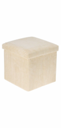 Taburet s úložným prostorem 38 cm krémová KO-170489980bezo