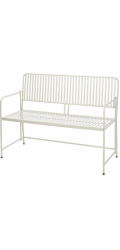 Zahradní lavice BISTRO 118 cm bílá KO-X71000560