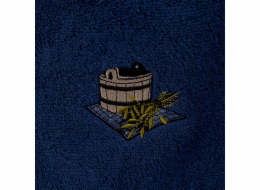 Zástěra do sauny NAMU TEKSTILE 55x150cm modrá 100% bavlna