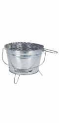 Gril přenosný zinkovaný kbelík 27 cm KO-Y64950300