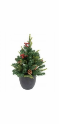 ATMOSPHERA Umělý vánoční stromeček v květináči KAPPI se světýlky