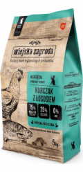 Wiejska Zagroda Kuřecí s lososem a koťátky z venkovské farmy 5 kg