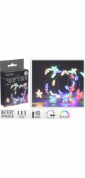 Světla vánoční STAR na drátku 40 LED barevné