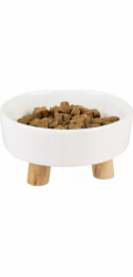Duvo+ DUVO+ KERAMICKÁ MISKA NA DŘEVĚNÝCH NOHÁCH 700ml 15x4x15,4x9,4cm 13366