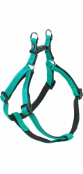 Nobby NOBBY MĚKKÝ POSTROJ S ÚCHOPEM L-XL TYRKYSOVÝ 20mm/50-72cm