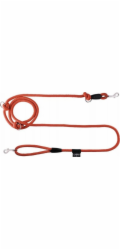 Chaba Nastavitelné lano CHABA LEASH ``L`` 14mm/2,6m ČERVENÉ