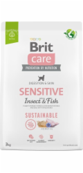 Brit suché krmivo pro psy Dog Sustainable Sensitive Insect Fish 3 kg