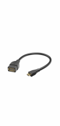 Hama 00173892 USB 2.0 adaptérový kabel, OTG micro B zástrčka - A zásuvka 15cm černá