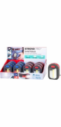 Svietidlo Strend Pro Worklight, prívesok, LED 200 lm, magnet, s klipsou, červená/modrá, 3x AAA, Sell