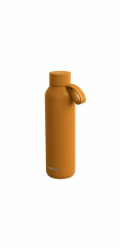 Quokka Solid s popruhem - termoláhev z nerezové oceli 630 ml s popruhem (hořčicová)
