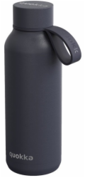 Quokka Solid s popruhem - termoska z nerezové oceli o objemu 510 ml s popruhem (břidlicová)