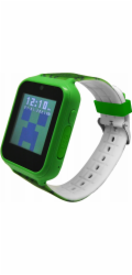 Euroswan Elektronické LCD hodinky pro děti na zápěstí Minecraft + hry + kamera / Min4045