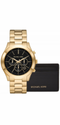 Michael Kors Pánské hodinky + pouzdro na kartu MK1076SET + BOX