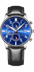 Giewont Pánské hodinky Chronograph Sapphire Black and Blue GW5630-A3