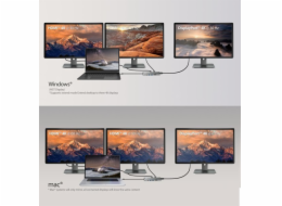 j5create 4K60 ELITE USB-C TROJITÝ MONITOROVÝ/10GB/MINI DOCK