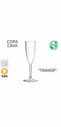 Pohár na šampaňské čirý 6 ks 150 ml plast