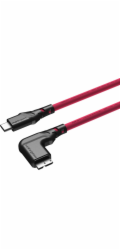 Ednet USB kabel Mathorn MTC-231M Foto kabel 2m 10Gbps USB CA - MicroB 90° purpurový