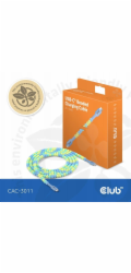 Club 3D Kabel USB-C na USB-C 2 m, vícebarevný (CAC-3011)