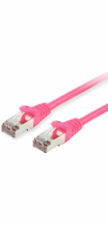 Equip Síťový kabel 615587 růžový 50m Cat6 S/FTP (S-STP)