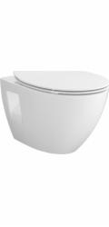NoName WC mísa S701-724 B904 / MODUO / PLUS OVAL / ZÁVĚSNÁ MÍSA / TENKÉ DUROPLASTOVÉ SEDÁTKO