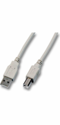 EFB USB kabel USB-A - USB-B 1 m šedý (K5255.1)
