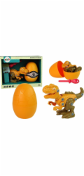 LeanToys Stavebnice Tyrannosaurus Rex s dinosaurem a vejcem, šroubovák, oranžová